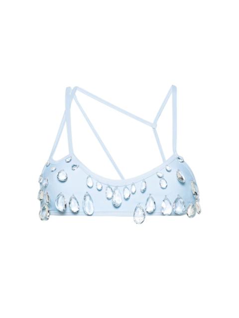 Sita crystal-embellished bikini top