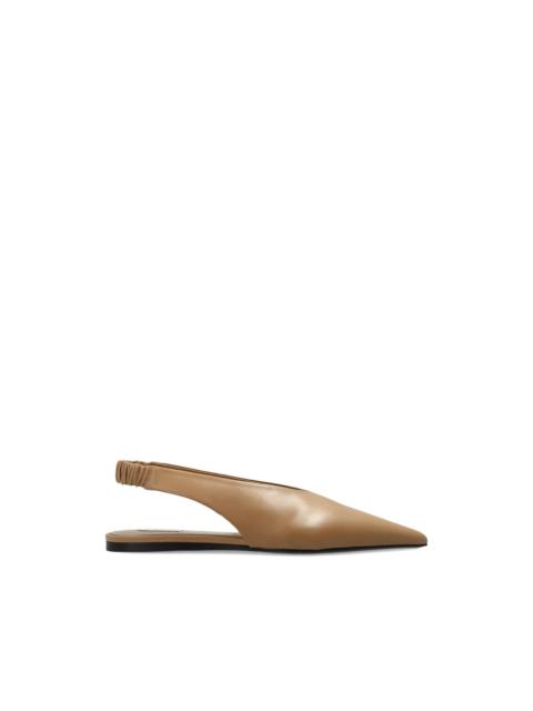 AMI Paris point-toe elasticated fat pumps