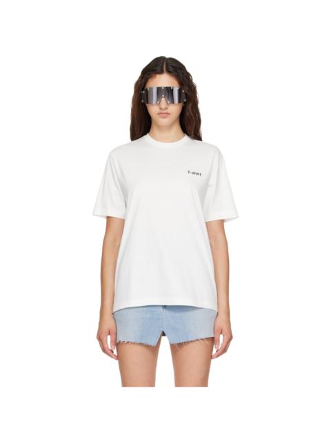 VETEMENTS White 'T-shirt Definition' T-shirt