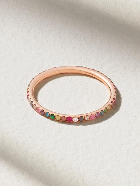 ILEANA MAKRI Thread 18-karat Rose Gold Multi-stone Ring