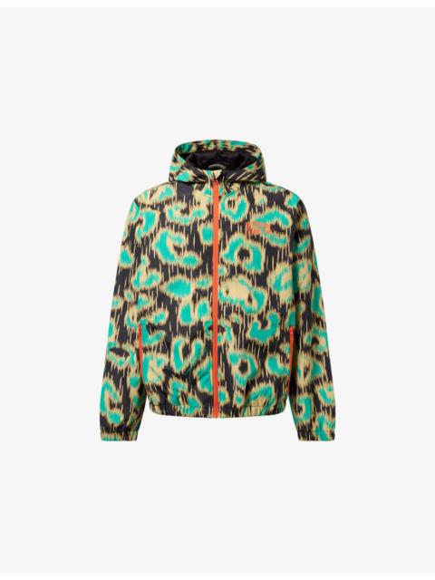 BILLIONAIRE BOYS CLUB Leopard Camo Hooded Shell Jacket