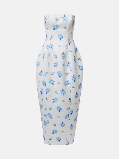 LEO LIN Jessica floral bustier gown