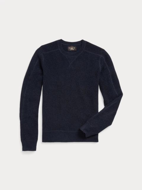 Waffle-Knit Cashmere Sweater