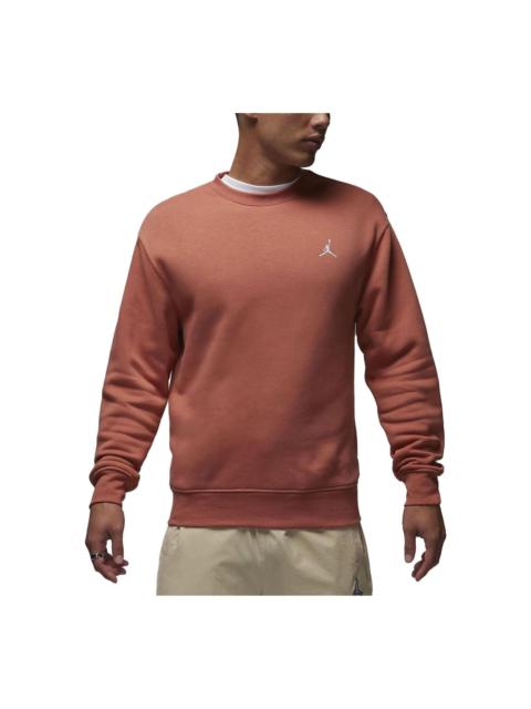 Jordan Air Jordan Essentials Logo Crew-Neck Sweatshirt 'Orange White' FJ7777-810