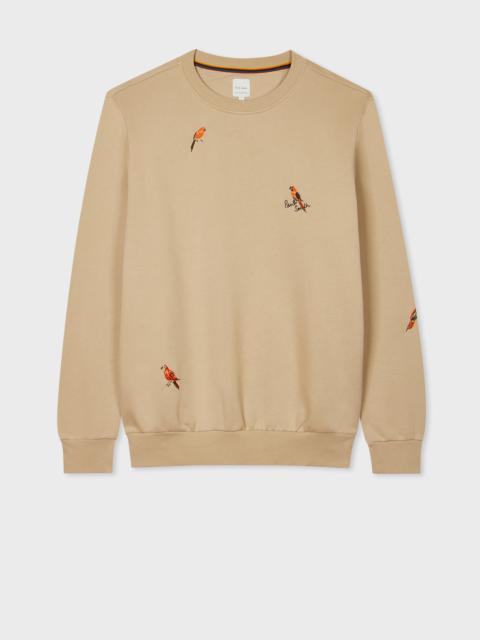 Paul Smith Beige Embroidered 'Bird' Sweatshirt