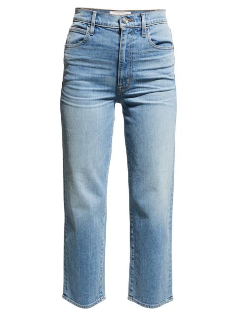 SLVRLAKE Women's London Cropped Straight Jeans - Blue