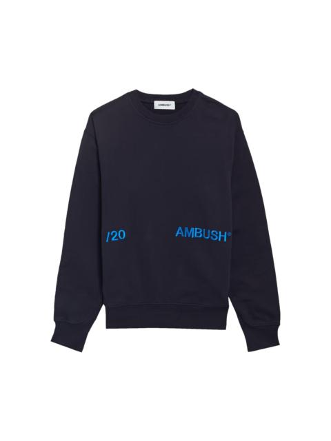 Ambush Embroidered Logo Sweatshirt 'Navy Blue'