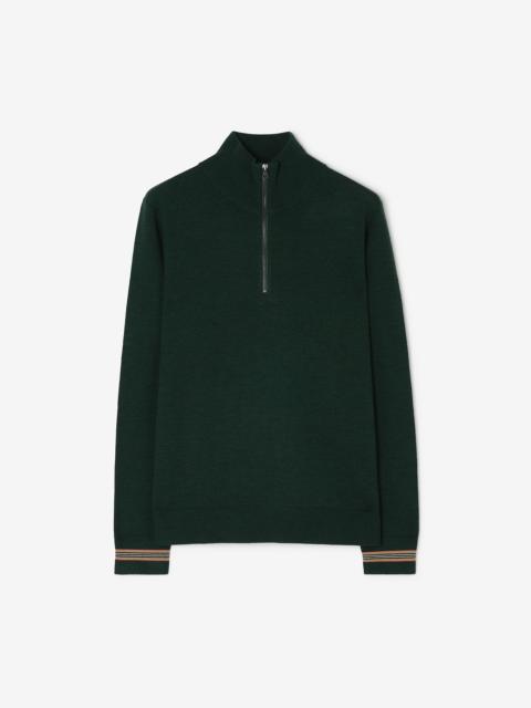 Burberry Wool Half-zip Sweater