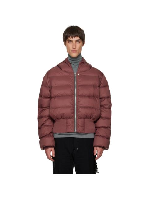 Rick Owens Pink Concordians Hooded Down Jacket