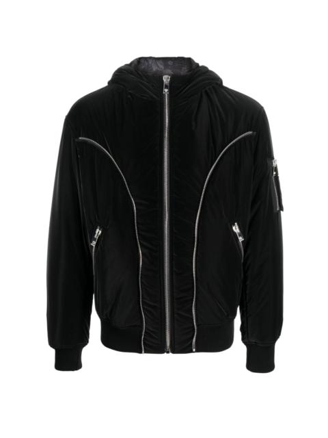zip-detail puffer jacket