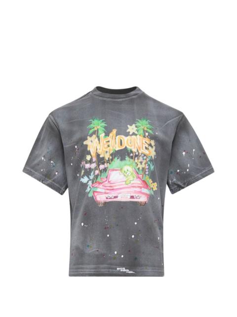 We11done Dirty Painting T-shirt