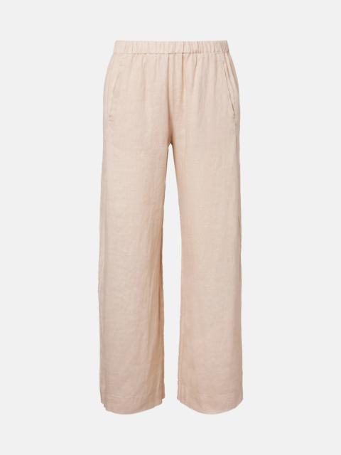 velvet Lola linen wide-leg pants