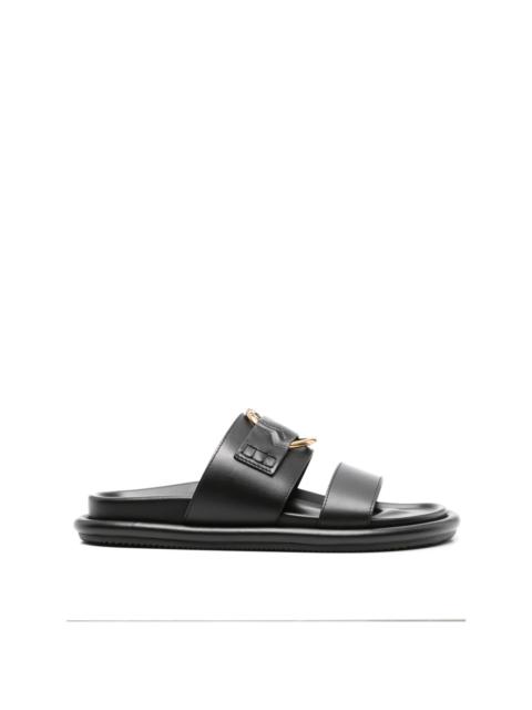 Moncler Bell leather slides