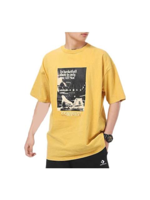 Converse Chuck Taylor Washed Archive Basketball T-Shirt 'Yellow' 10022903-A03