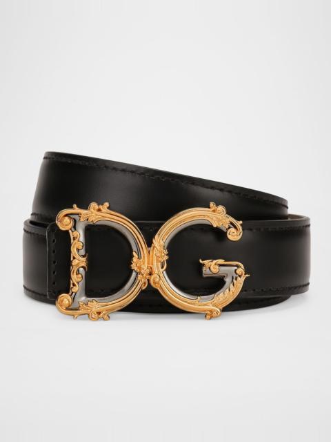 Dolce & Gabbana Ornate DG Buckle Belt