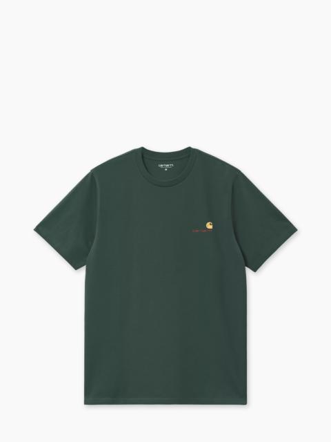 CARHARTT WIP S/S AMERICAN SCRIPT T-SHIRT KALE GREEN