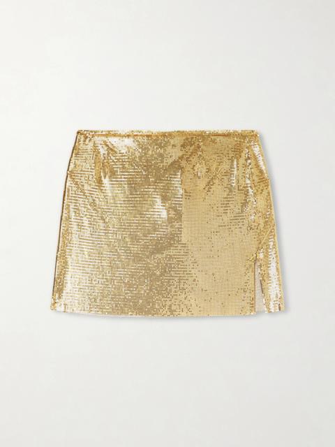 rabanne Chainmail Gold-tone Mini Skirt