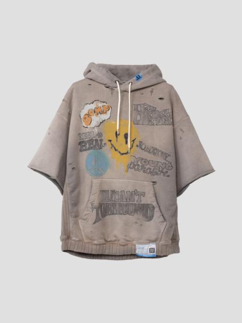 Maison MIHARAYASUHIRO DISTRESSED S/S HOODIE