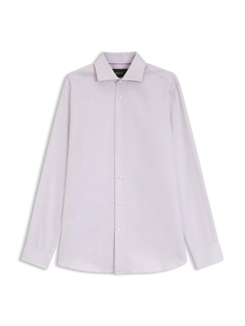 BOSS REGULAR-FIT SHIRT IN FINE-STRIPED ITALIAN-MADE COTTON