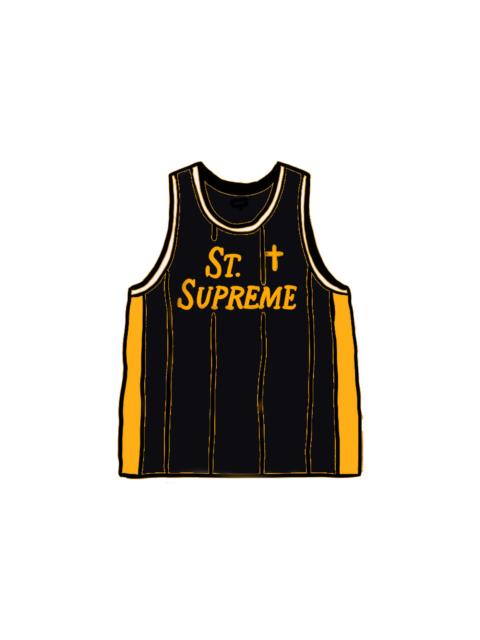 Supreme Supreme St. Supreme Basketball Jersey Black