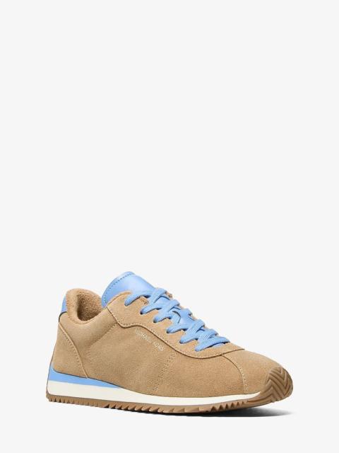 MICHAEL KORS Rhodes Two-Tone Suede Trainer