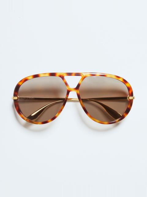 Bottega Veneta Classic Aviator Sunglasses