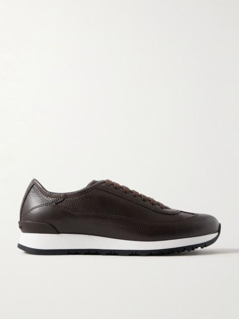 John Lobb Foundry II Full-Grain Leather Sneakers Dark brown