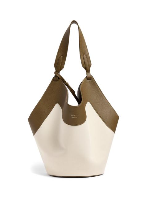 Lotus Medium Canvas Tote Bag ivory