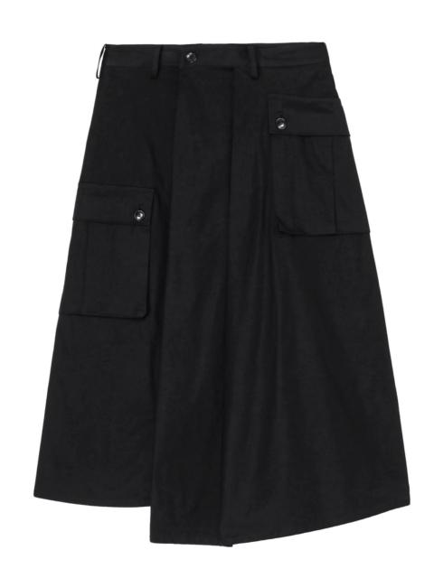 Yohji Yamamoto Wide Tuck Cargo Skirt