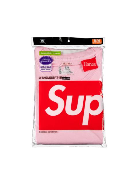 Supreme x Hanes Tagless Tees (2 Pack) 'Pink'