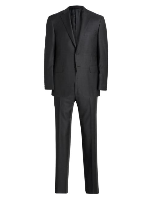 Canali Men's Wool Single-Breasted Suit - Charcoal
