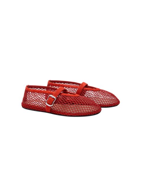 Alaïa Mesh Ballet Flats orange