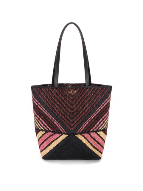 Loewe Puzzle Fold Tote in raffia