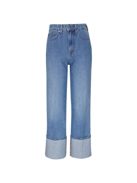 VERONICA BEARD turn-up cuff straight-leg jeans