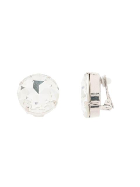 Crystal clip-on earrings in Italian style Alessandra Rich