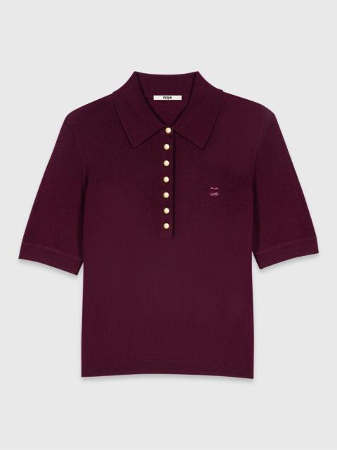 maje Polo collar sweater