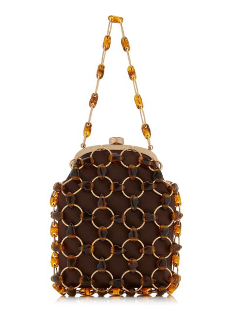 Cult Gaia Brielle Wristlet brown