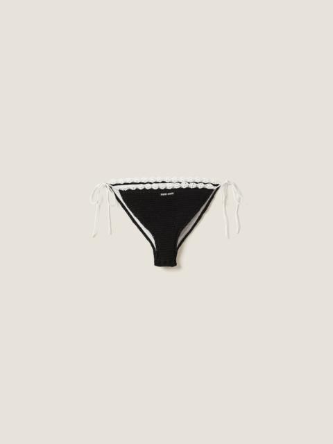 Miu Miu Cotton bikini panties with logo