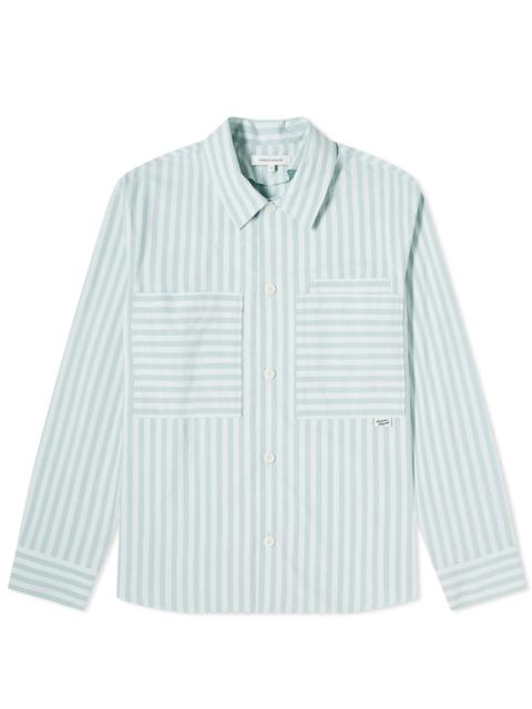 Maison Kitsuné Maison Kitsuné Stripe Pocket Tab Overshirt