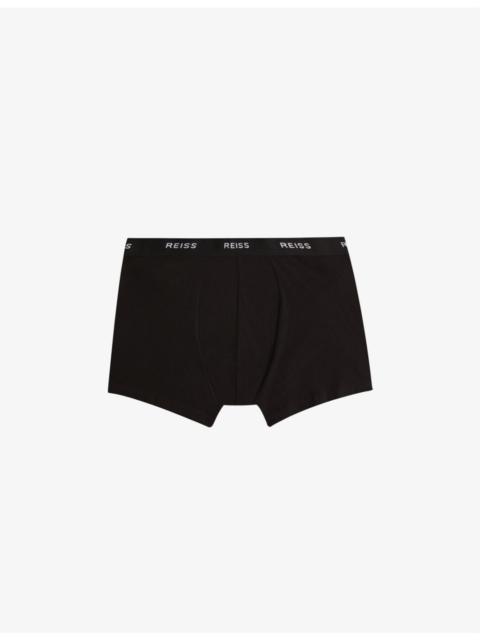 REISS Pack of three Heller stretch organic-cotton boxers