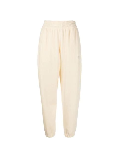 high-waisted track trousers