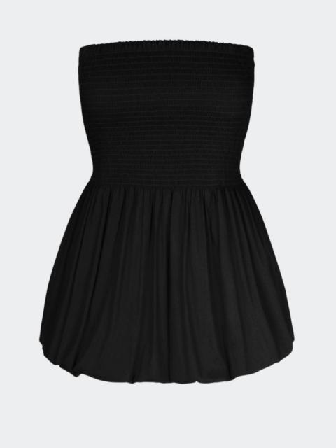 SIMONMILLER Via Smocked Mini Dress in Black