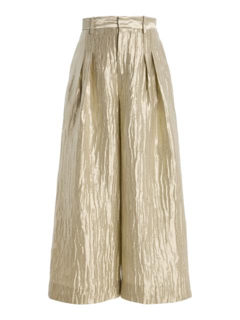 ROSIE ASSOULIN Silver Wide Leg Pants
