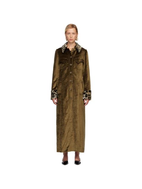 ANNA SUI Beige Velour Coat