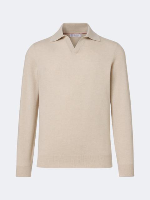 Brunello Cucinelli Cashmere polo sweater