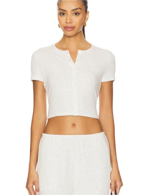 LESET Lauren Short Sleeve Cardigan