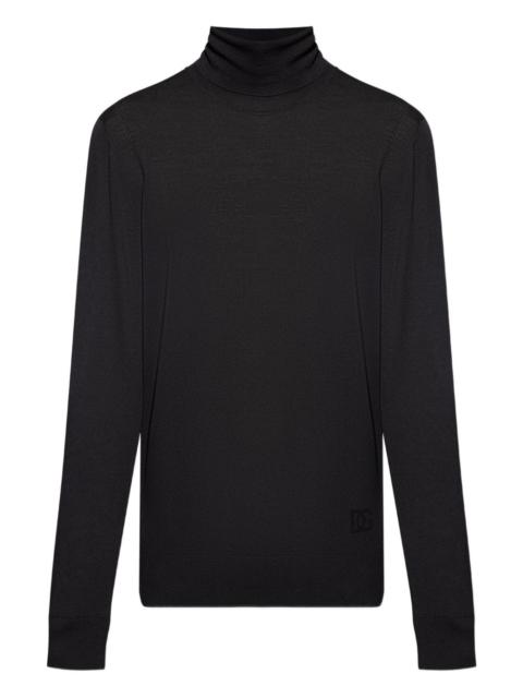 Dolce & Gabbana logo-detail turtleneck sweater