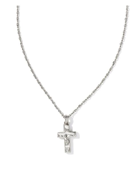 KENDRA SCOTT Cross Pendant Necklace in Silver