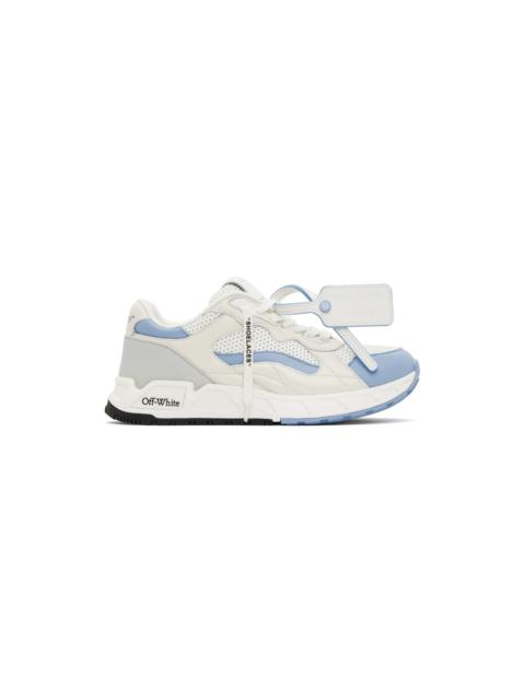 Off-White White & Blue Kick Off Sneakers