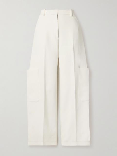 KHAITE Caiton Grain De Poudre Wide-leg Pants